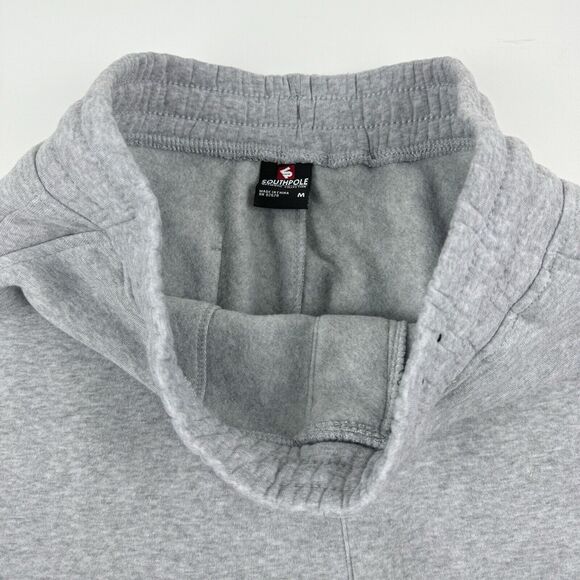 Southpole Authentic Collection Men's Gray Drawstring Fleece Sweat Shorts Medium - Picture 5 of 16